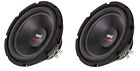10dvc Pyle New Pair Heavy Duty Woofer Subwoofer Dual Ohm