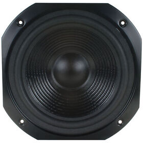 290-912 10inch Square Frame Paper Cone Woofer Black Grs 10sfpc Classic Speaker Replacement