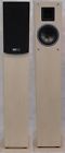 Anv-152of 2 Horn Speakers Ivory Floor Units Tweeter Standing Finish