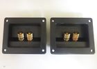 260-309 Parts Express Lot Of Gold Plated Recessed Banana Speaker Terminals