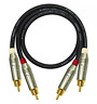 4330090851 Worlds Best Cables Foot Audio Interconnect Cable Pair 690002219632