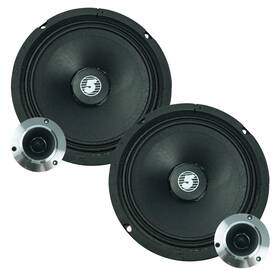 5 Core 810199690988 6.5 Inch Mid Range Replacement 2pc Pa Dj Car Speaker 360w 8 Ohms 60w Tweeters