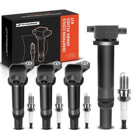 A-premium B0b155pgf3 A-premium Set Of 4 Ignition Coil Pack And Iridium Spark Plugs Compatible