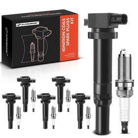 A-premium B0b2wvgpfm A-premium Set Of 6 Ignition Coil Pack And Iridium Spark Plugs Compatible