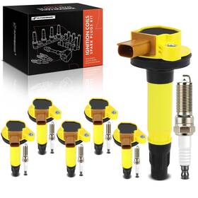 B0d841rvsc A-premium Yellow Set Of 12 Ignition Coil Pack And Iridium Spark Plugs