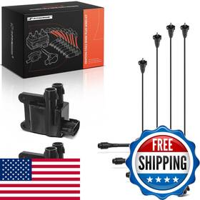B0dj129n42 A-premium 2 Ignition Coils 4 Wire Compatible Toyota Camry 1997-2001 Rav4
