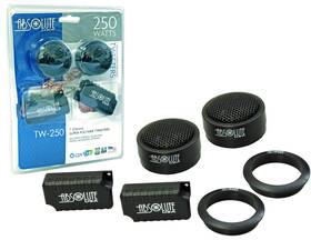 Tw250 Absolute Usa 847169029912 Pro Series 1-inch 250 Watts Ferrite Silk Dome Component Tweeters