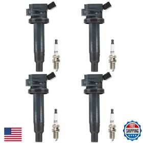 B0c4yf4c4m Aeagle Ignition Coil Pack Iridium Spark Plugs For Toyota Corolla 1.8l 2000-2008