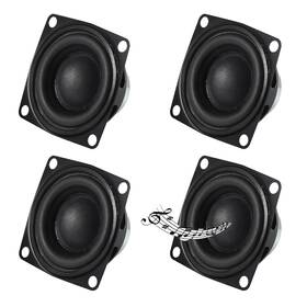 Almocn 687117769367 4pcs 2 Inch 4ohm 10w Diy Small Full Range Audio Speaker Stereo Woofer Loudspeaker