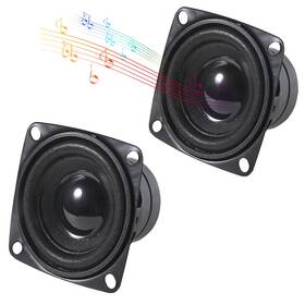 Almocn 687117769695 2pcs 2 Inch 8ohm 10w Diy Small Full Range Audio Speaker Stereo Woofer Loudspeaker