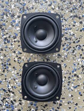 Le10007-007a Altec Lansing Jvc 3 Inch 4 Ohm Full Range Micro Speaker Pair