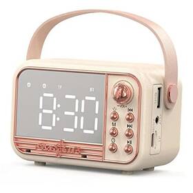Js-6818 Anliato Retro Bluetooth Speaker Vintage Portable Wireless Beige White