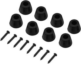 Ashatafy5d70zx9u Ashata 8 Pcs 30x20mm Rubber Feet Anti-vibration Base Pad Stand For Speaker