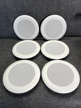 Fa720-6 Atlas Sound Round White Perforated Grille For 6-inch Speakers Case Of 6