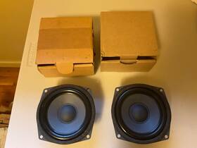 Hif-13-j Audax Pair Of Vintage Polydax Midrange/woofers. Found In Early Speakerlab Speaker Kits