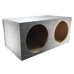 Ap-bshd-212c Audiopipe Dual 12 Inch Sealed Carpeted Subwoofer Box Made With Heavy-duty Mdf Construction