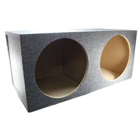Ap-bshd-215c Audiopipe Dual 15 Inch Sealed Carpeted Subwoofer Box Made With Heavy-duty Mdf Construction