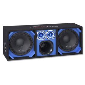 Chu-1028blu Audiopipe Fully Loaded Vented Enclosure With Dual 10 Inch Speakers 6x6 Drivers & 4x4 Tweeters
