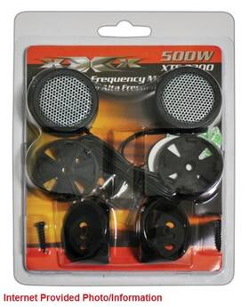 Xtc-3300 Audiopipe 4 Set Of 2 Each 500w High Frequency Stereo Super Tweeters Built-in Crossover