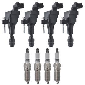 B0ckrjjzqj Autowxjq Ignition Coil Pack Iridium Spark Plug Uf491 Set Of 4 Compatible Buick B0ckrjjzqj Autowxjq Ignition Coil Pack Iridium Spark Plug Uf491 Set Of 4 Compatible Buick
