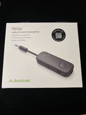 43080210 Avantree New. Relay Bluetooth Adapter For Airplane Bt5.3 Low Latency Transmitter