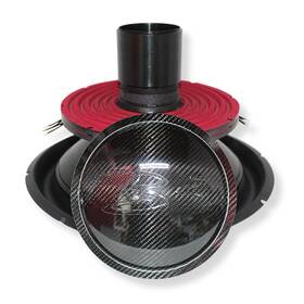 B2-rampage18-d2-rc B2 Audio Rampage 18 Inch Re-cone Kit Drop 2-ohm 4 Coil Carbon Fiber