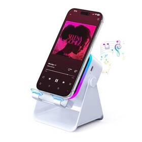 Bo-027-wt Bolonmi Wireless Bluetooth Induction Speaker Phone Amplifier With White