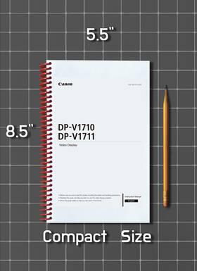 Dp-v1710 Canon Dp-v1711 And Instruction Manual 151 Pages Half Size 5.5x8.5