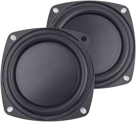 Ccecce 445002060097 2 Pack 4 Inch Woofer Vibrating Membrane Iron Rubber Vibration Diaphragm Plate Re