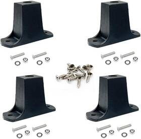Ccecce 744759656841 4 Pack Luggage Bottom Feet Replacement Speaker Cabinet Stand Plastic Stud Suitca