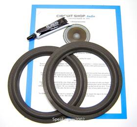 Cs8aevifa Circuit Shop Audio 8 Inch Speaker Foam Repair Kit For Electro Voice / Ev Interface A B - Cs8a