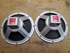 12005-32 Cletron Conn 2 Vintage Custom 12 Inch Driver Speakers From 550 Theatrette Organ