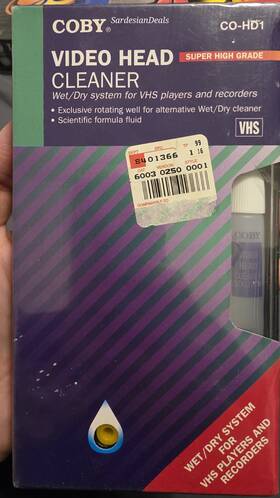 Coby Co-hd1 Vintage Super High Grade Video Head Cleaner Brand New Sealed