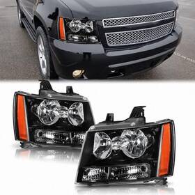 Corkiauto Kq052401 Headlight Assembly For 2007-2013 Chevy Tahoe Suburban Avalanche Only