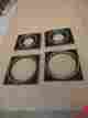 Cs-d9001 Pioneer 4 Vtg Speaker Tweeters Cabinet Mounting Plastic Rings Grill