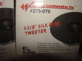 Dayton Audio 844632069680 1-1/8 Inch Silk Dome Tweeter - Black
