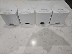 Sat3w Dayton Audio 3.5 Inch Cube Speaker Pair White Satellite Surround