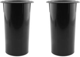Sptpscpt-111x68-b2 Dgzzi Speaker Port Tube 2pcs 111x68mm/2.68x4.37inch Black Abs Plastic Ca