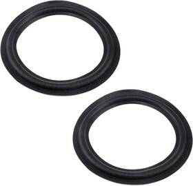 Dt1075 Dnyta 2pcs Speaker Foam Surround Rings Round Rubber Edge Repair Parts