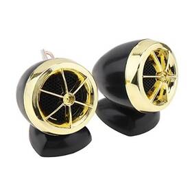 Csa119aa Drisentri Tweeters For Car Audio 2pcs Speakers 1200w Universal Mini Gold