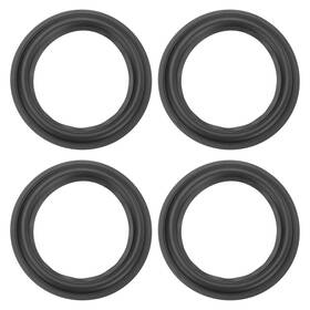 Duefixing 693974231992 4 Pcs 6.5 Inch Rubber Speaker Edge Surround Rings 156x106mm Idxod Black