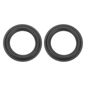 Duefixing 693974395175 2 Pcs 5 Inch Rubber Speaker Edge Surround Rings 127x82mm Idxod Black