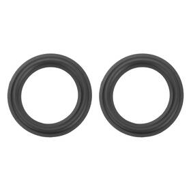 Duefixing 699867939839 2 Pcs 4 Inch Rubber Speaker Edge Surround Rings 98x66mm Idxod Black