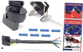 Dusledel 4012166 4011142 2878509 Ignition Key Switch 4 Position 6 Pin And Harness Pulg