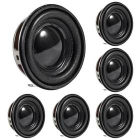 Dweii 687117761057 6pcs 1.5inch 40mm Mini Portable Speakers 4ohm 3w Full Frequency Stereo Sound