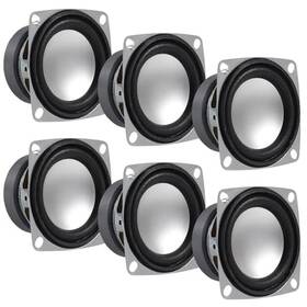 Dweii 687117761163 6pcs 2 Inch 4ohm 3w Full Range Audio Speaker Stereo Woofer Loudspeaker
