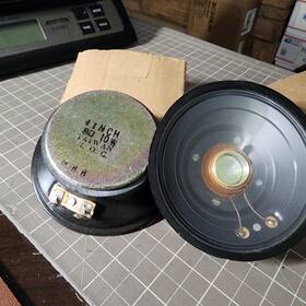 My-408 Dyna 1pr 2 4 Inch Round 8 Ohm Tweeter Driver /speaker No Mounting Holes Vintage Nos