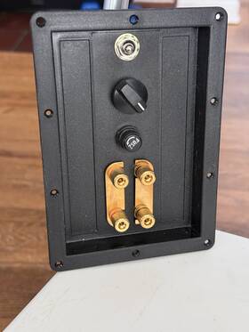 Dynavox 250019113604 Speaker Connection Bi-wire Rectangular Terminal Double Gold-plated 1 Piece