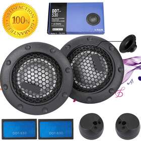 Ddt-s30 Ekster Pair 360w 2.5cm 1 Inch Soft Dome Balanced Car Stereo Audio Speakers Tweeters