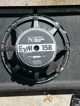 F.01u.109.322 Electro Voice Ev Evm 15 B Inch Driver Speaker Electrovoice